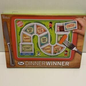 Genuine Fred DINNER WINNER, The Original Kid's Game Plate Tray NEW IN BOX